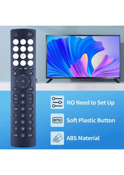 ERF3F86H Akıllı Tv Uzaktan Kumandası Sessiz Hisense Tv Uzaktan Kumandası Için Ses Yok (Yurt Dışından) modelleri