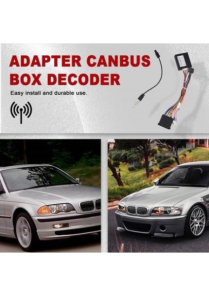 Araç Adaptörü Canbus Kutusu Kod Çözücü W/ Kablo Demeti Radyo Güç Kablosu Bmw E39 E46 E53 X5 5 Serisi Od-Bm-02 (Yurt Dışından) fırsatları