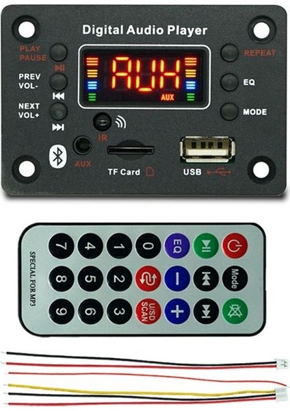 Mp3 Çalar Modülü Bluetooth Uyumlu JQ-N95 Güç Amplifikatörü Kod Çözücü Amplifikatör Arabası Fm Radyo Modülü (Yurt Dışından)