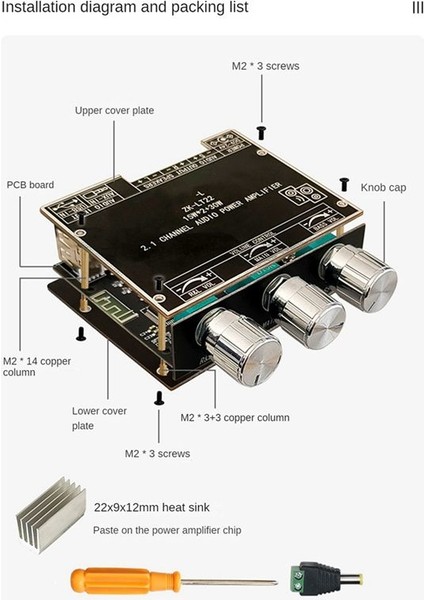 ZK-LT22 5 1 Bluetooth Güç Amplifikatör Kartı Çift 15W 2 1 Ses Kutusu Için 30W Subwoofer ile Kanal Amplifikatör Kartı (Yurt Dışından) fiyatları