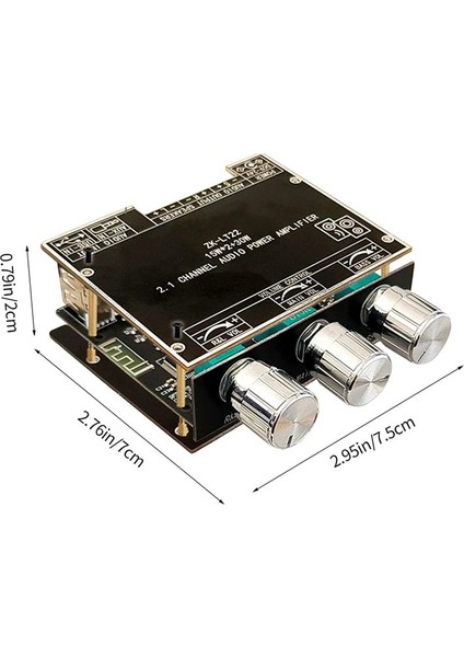 ZK-LT22 5 1 Bluetooth Güç Amplifikatör Kartı Çift 15W 2 1 Ses Kutusu Için 30W Subwoofer ile Kanal Amplifikatör Kartı (Yurt Dışından) fırsatları