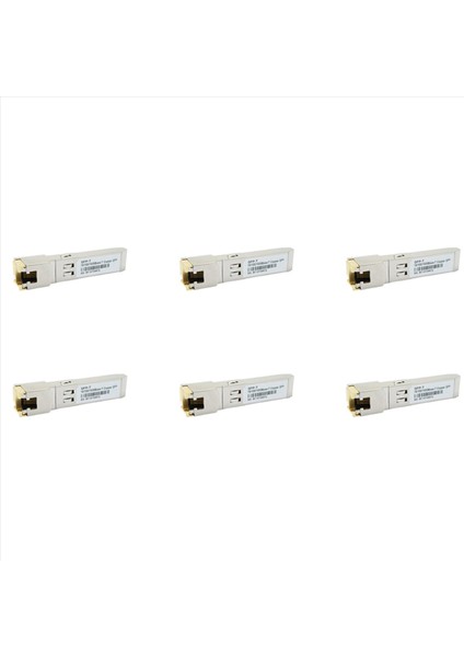 6x Gigabit RJ45 Sfp Modülü 10/100/1000MBPS Sfp Bakır RJ45 Sfp Alıcı -Verici Gigabit Ethernet Switch (Yurt Dışından)
