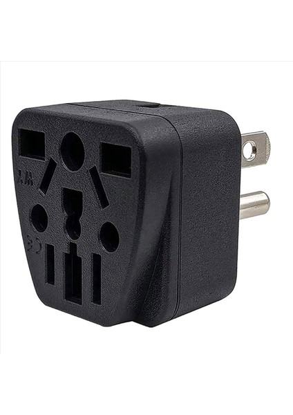 6x Abd Seyahat Fiş Adaptörü Ab/uk/au/ın/cn/jp/asıa/italya/brezilya - Abd&#39 Ye (Tip B) 3 Prong Abd Fişi Şarj Converter Siyah (Yurt Dışından) modelleri