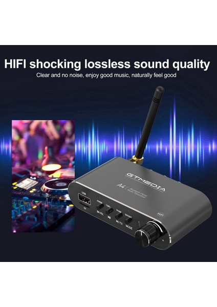 Gtmedia A4 Bluetooth 5 1 Alıcı Rca 3 5mm Jack Sbc/aac Tv Için Kod Çözme Araba Araba (Yurt Dışından)