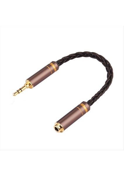 Hıfı Dengeli Ses Kablosu 8 Çekirdekli Kulaklık Adaptör Kablosu 3 5mm Erkek-Kadın Aux Jack Adaptör Kablosu B (Yurt Dışından)