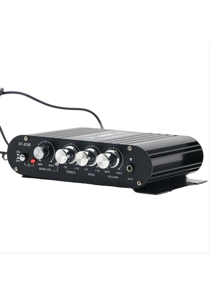 ST-838 Hıfı 2 1 Kanal Güç Amplifikatörü 80WX2 Steroo Bass Ses Amp Subwoofer Çıkışı Ev Ses Amplıfıcıcıcu (Yurt Dışından) fırsatları