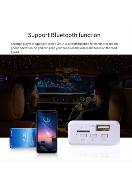 Bluetooth 5 0 Mp3 Wma Maymun Kod Çözme Tahtası Araba Ses USB Tf Fm Radyo Handfree Modül Mp3 Çalar Hoparlör Için 12V (Yurt Dışından) fiyatları