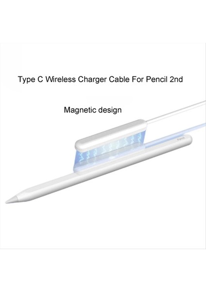 Apple Pencil Için Şarj Kablosu 2 2 Manyetik Tip C Şarj Cihazı Şarj Kablosu Adaptörü Apple Pencil 2 Stylus Charger (Yurt Dışından) indirimleri