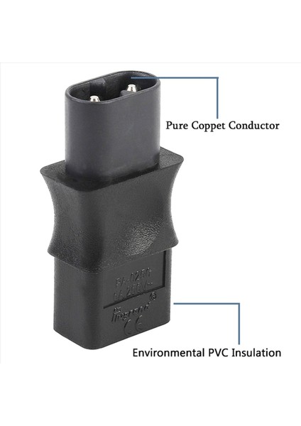 2x 2 Pimli Iec 320 C8 Erkek-Iec 320 C9 Dişi Ac Adaptörü 6A/250V Ab Endüstriyel Güç Dönüştürücü (Yurt Dışından) fırsatları