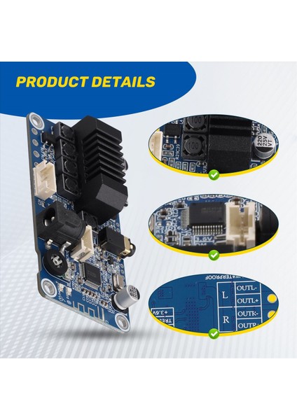 TPA3116 Bluetooth 5 0 Stereo Güç Amplifikatörü Stereo 2X50W 3 5mm Giriş Dsp Tuning Tuning DC12V-24V Dayanıklı (Yurt Dışından) indirimleri