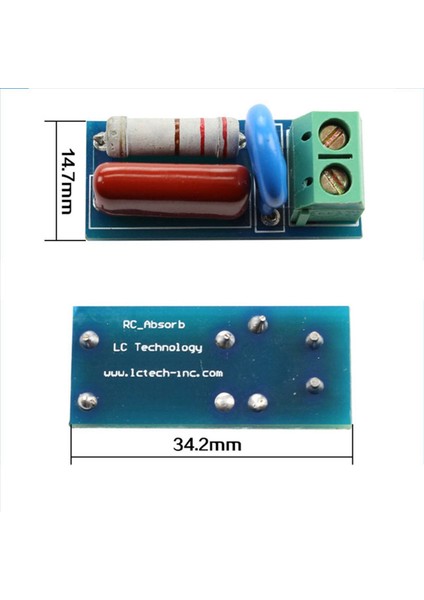 2x Rc Emilim/snubber Devre Modülü Röle Kontak Koruma Direnç Dalgalanma (Yurt Dışından) fırsatları