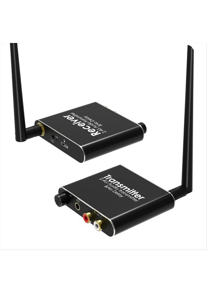 2 4g Kablosuz Ses Adaptörü Ses Ekstansör Kablosuz Ses Verici ve Alıcı 50M Lan Audio Extender Splitter Rx/tx (Yurt Dışından)