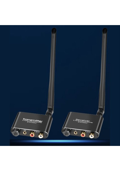 2 4g Kablosuz Ses Adaptörü Ses Ekstansör Kablosuz Ses Verici ve Alıcı 50M Lan Audio Extender Splitter Rx/tx (Yurt Dışından) modelleri