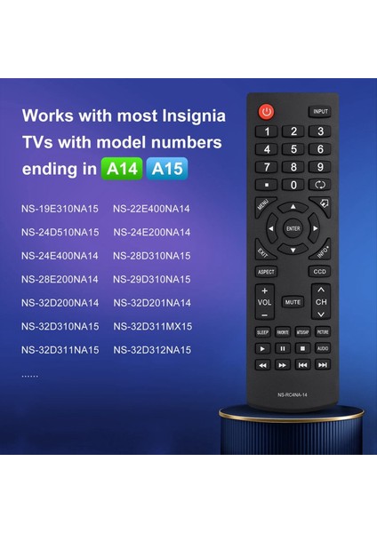 Insignia-Tv-Remote Için Evrensel Değiştirme Uzaktan Kumanda Insignia LED LCD Tv&#39 Ler Için Compatilbe (Yurt Dışından) fiyatları
