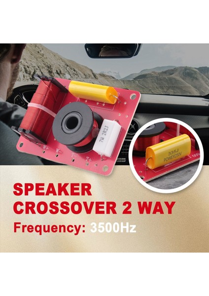130W Hoparlör Crossover 2 Yollu Yüksek Düşük 8 Ohm Frekans Bölücü 6 Inç Hoparlör (Yurt Dışından) indirimleri