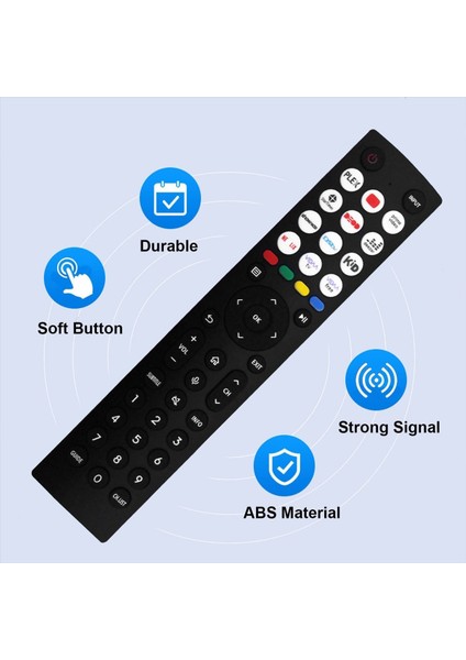 Hisense Smart Tv Için ERF2I36H Uzaktan Kumandasını Değiştirin 50A53FUV 55A51HUV 65A51HUVHU Ses Fonksiyonu Yok (Yurt Dışından) modelleri