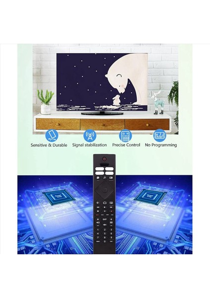 Philips Ambilight Için 4x Yedek Uzaktan Kumanda 4K Ultra Hdr OLED Android Akıllı Tv 398GR10BEPHN0041BC BRC0984501/01 (Yurt Dışından) fiyatları