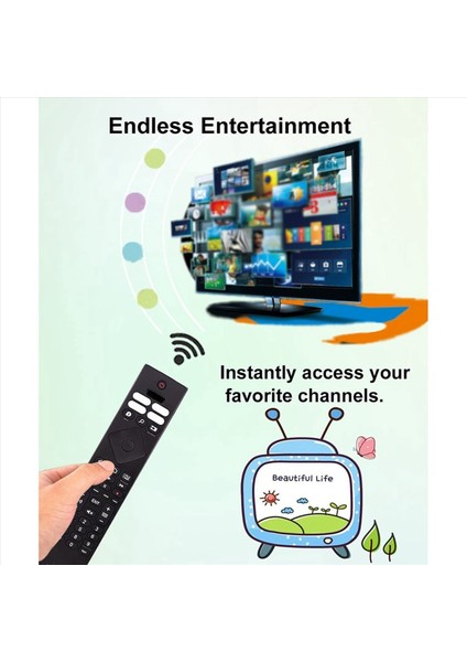 Philips Ambilight Için 4x Yedek Uzaktan Kumanda 4K Ultra Hdr OLED Android Akıllı Tv 398GR10BEPHN0041BC BRC0984501/01 (Yurt Dışından) indirimleri