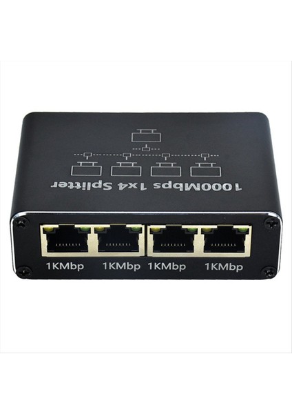 Gigabit Network Splitter 1 Ila 4 Ağ Kablosu Splitter RJ45 Ağ Portu Ethernet Splitter Pc Dizüstü Bilgisayarlar Için Uygun (Yurt Dışından)