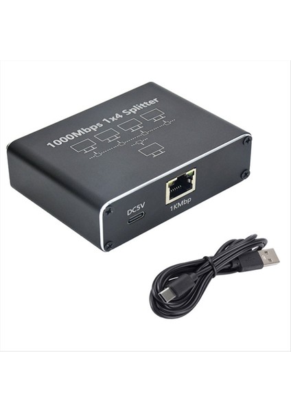 Gigabit Network Splitter 1 Ila 4 Ağ Kablosu Splitter RJ45 Ağ Portu Ethernet Splitter Pc Dizüstü Bilgisayarlar Için Uygun (Yurt Dışından) fırsatları