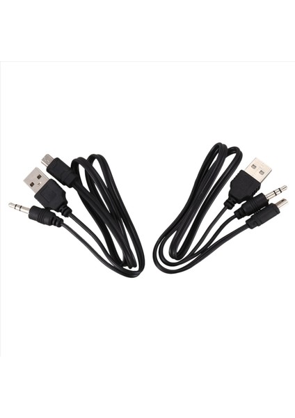 USB 2 0 Mını To Mını A 35MM Jack Fiş Ses Veri Kablosu 45CM 4 Pcs (Yurt Dışından) modelleri