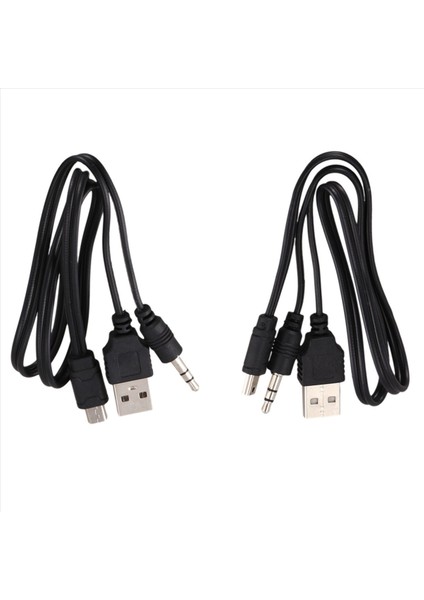 USB 2 0 Mını To Mını A 35MM Jack Fiş Ses Veri Kablosu 45CM 4 Pcs (Yurt Dışından) fırsatları