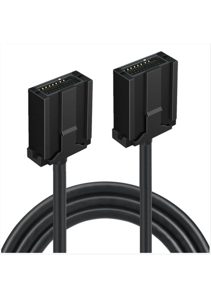 1 5m HDMI Uyumlu E Tipi Erkekten Erkek Araba Hdtv Ses ve Video Iletim Kablosu Için Kilit Uzatma Kablosu (Yurt Dışından)