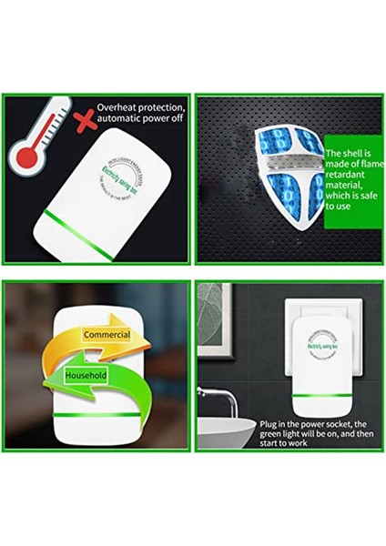Watt Enerji Tasarrufunu Durdur Power Tasarrufu Wattsave Watt Enerji Tasarruf Cihazını Durdurun Watt Housesholde Durdur - Us Plug (8 Paket) (Yurt Dışından) fırsatları