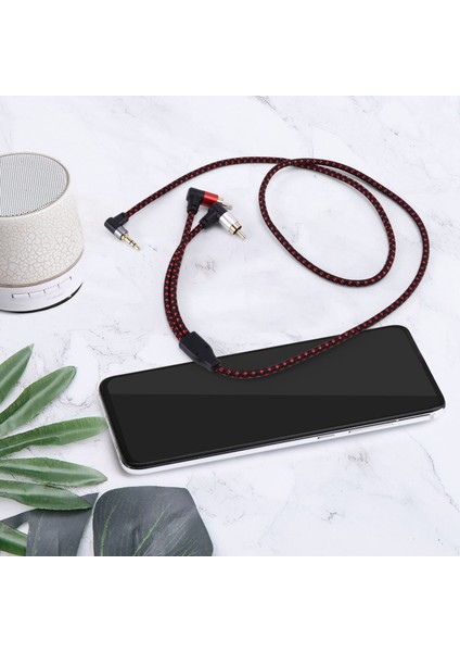 90 Derece 3 5mm Erkek Ila 2 Rca Erkek Kablo Dik Açı Stereo Y Ayırıcı Kordon Mikrofon Jak Takımı Dizüstü Bilgisayar 1m Için (Yurt Dışından) modelleri