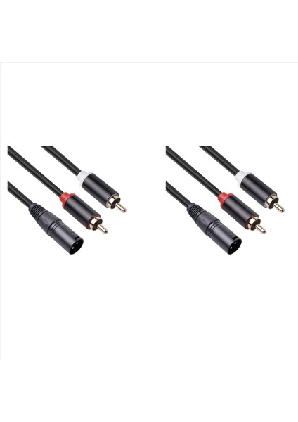 2x Xlr&#39 Den Çift Rca Ses Kablosu A1 Xlr Erkek 3 Pin To Dual Rca Erkek Fiş Stereo Ses Kablosu 1m (Yurt Dışından) modelleri