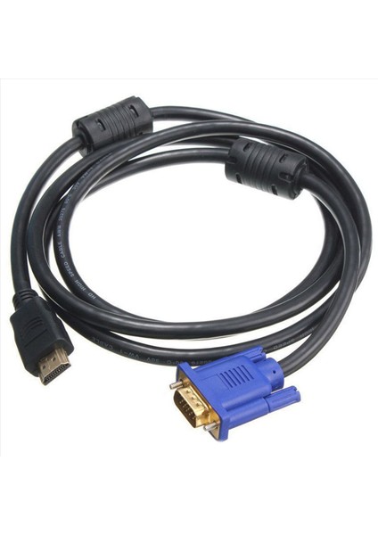 3 Pcs 1 8m Mavi Hdtv HDMI - VGA HD15 Erkek Adaptör Kablo Dönüştürücü Pc Tv Df Yeni (Yurt Dışından) fiyatları