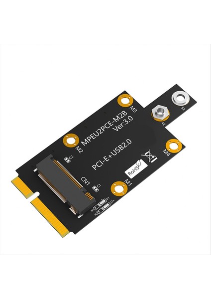 M 2 Tuş B Ila Mini Pcı-E Adaptör Strap Çift Nano Desteği 3g/4g/5g Adaptör Çok Fonksiyonlu Uygun Modül (Yurt Dışından)