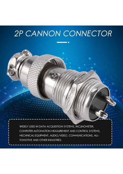 Universal Panel Montajı 16MM 2pin Havacılık Konektörleri 5 Adet Fişe (Yurt Dışından) modelleri
