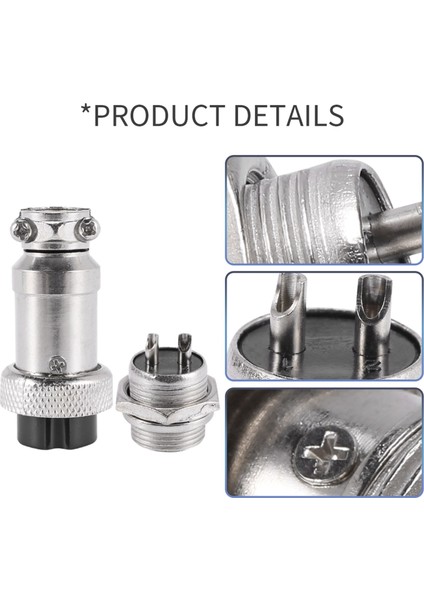 Universal Panel Montajı 16MM 2pin Havacılık Konektörleri 5 Adet Fişe (Yurt Dışından) indirimleri