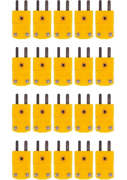 20PCS Rtd Devreleri K Tipi Sıcaklık Sensörü Termokupl Fişleri Sarı (Yurt Dışından)