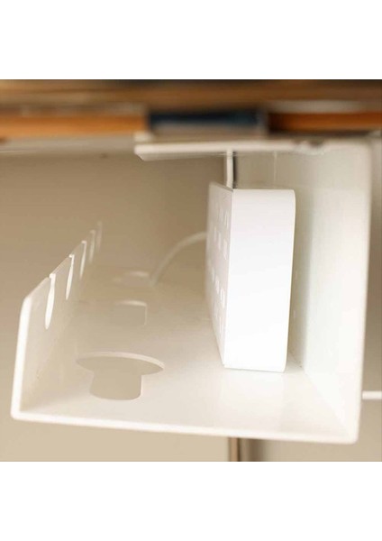 Masa Kablosu Yönetimi Kablo Tepsisi Altında Kelepçe Güç Şerit Kablosu Tutucu ile Masa Altında Delme Yok Sağlam Geniş (Siyah) (Yurt Dışından) fiyatları