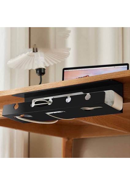 Masa Kablosu Yönetimi Kablo Tepsisi Altında Kelepçe Güç Şerit Kablosu Tutucu ile Masa Altında Delme Yok Sağlam Geniş (Siyah) (Yurt Dışından) fırsatları