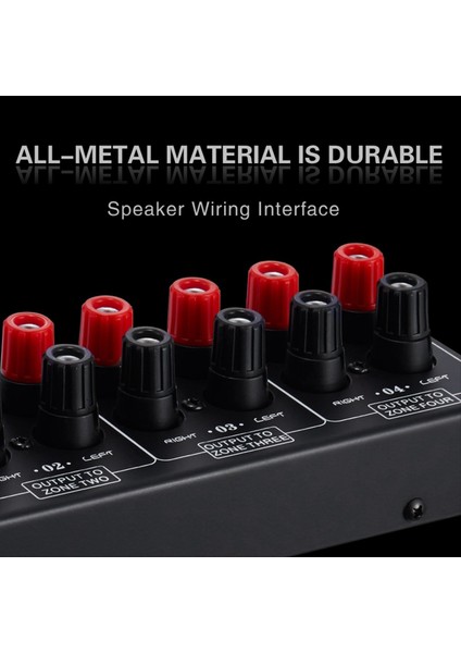 Pasif 1 In-4 Çıkış Ses Amplifikatörü / Hoparlör Sinyal Splitter Kutusu Distribütörü Ses Değiştirici (Yurt Dışından) modelleri