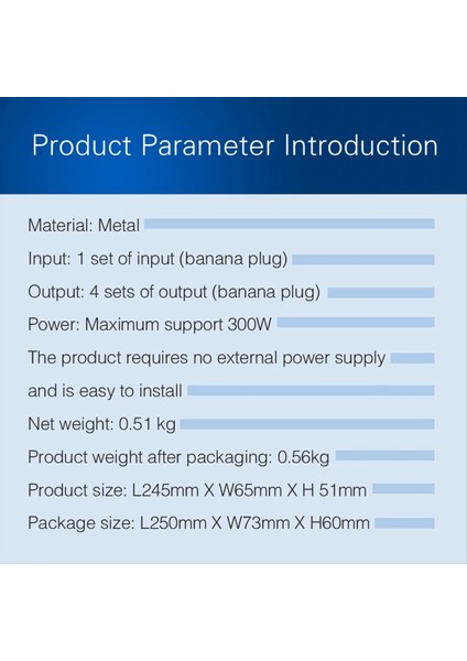 Pasif 1 In-4 Çıkış Ses Amplifikatörü / Hoparlör Sinyal Splitter Kutusu Distribütörü Ses Değiştirici (Yurt Dışından) fırsatları