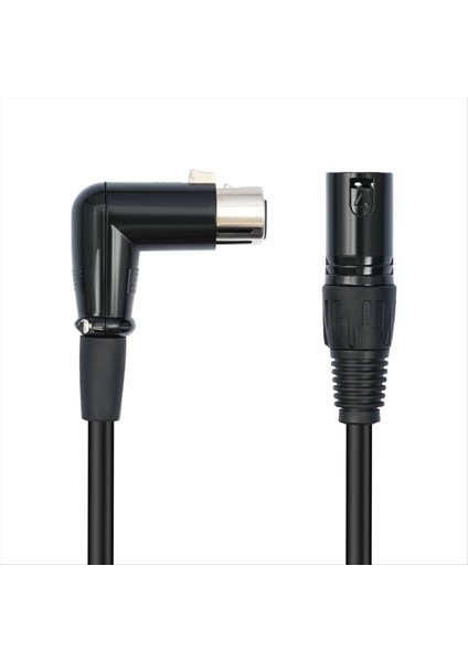Xlr Kablo Dik Açısı Kadın Xlr - Erkek Dengeli 3 Pin Mikrofon Kablosu Mikserler Için Hoparlör Sistemleri (Yurt Dışından)