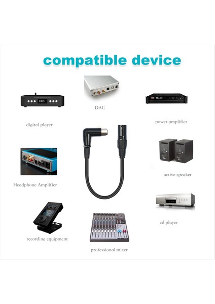 Xlr Kablo Dik Açısı Kadın Xlr - Erkek Dengeli 3 Pin Mikrofon Kablosu Mikserler Için Hoparlör Sistemleri (Yurt Dışından) fiyatları
