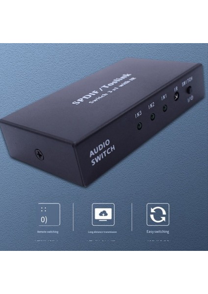 2 Yönlü Spdıf Toslink ile Optik Değiştirici Optik Dijital Audio Splitter Ir Uzaktan Kumanda Anahtarı ile 1 Inç Out (Yurt Dışından) fiyatları