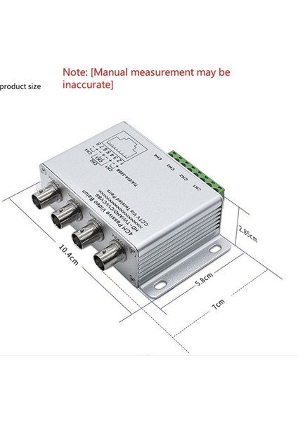 Tvı Cvı Ahd Kameralar Için 4ch Pasif Video Balun Bükülmüş Çiftler Aracılığıyla Cctv Utp Video Balun 4ch Alıcı Bnc - Utp RJ45 (Yurt Dışından) fiyatları