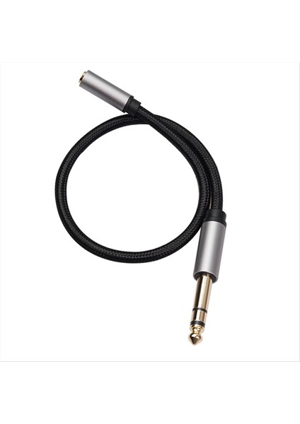 Ses Adaptörü 6 35MM 1/4 Erkek - 3 5mm 1/8 Amplifikatörler Gitar Klavye Piyano Ev Sineması 30CM Için (Yurt Dışından)