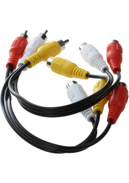 2x Yeni 3 Rca Erkek Kriko - 6 Rca Dişi Fiş Ayırıcı Sesli Video Av Adaptör Kablosu (Yurt Dışından) modelleri