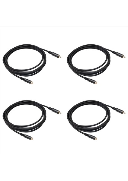 4x Rca Uzatma Kablosu Rca Sesli Video Kablosu Rca Hoparlör Subwoofer Kamera Hdtv 1 8m Için Kadın Kablosu (Yurt Dışından)