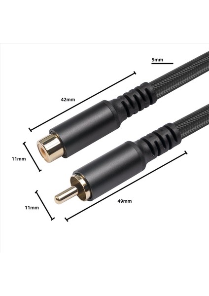 4x Rca Uzatma Kablosu Rca Sesli Video Kablosu Rca Hoparlör Subwoofer Kamera Hdtv 1 8m Için Kadın Kablosu (Yurt Dışından) fırsatları