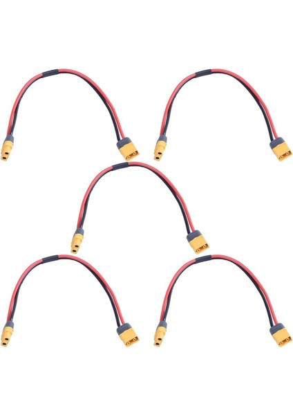 5pcs 28CM 11 Inç XT60 Xt-60 Rc Pil Için Erkek Kadın Fiş Konektör Adaptörü (Yurt Dışından)