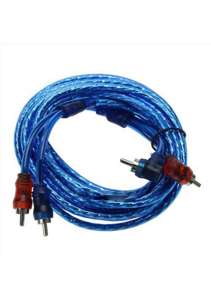 3pcs 5m 2 Rca - 2 Rca Tapa Araç Stereo Ses Bakır Kablo Sistemi Amplifikatör Örgülü (Yurt Dışından) fiyatları
