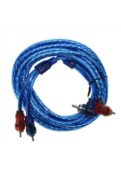 3pcs 5m 2 Rca - 2 Rca Tapa Araç Stereo Ses Bakır Kablo Sistemi Amplifikatör Örgülü (Yurt Dışından) modelleri